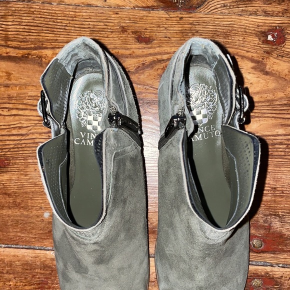 Vince Camuto Suede Exposed Ankle Booties Panthea - Picture 7 of 12